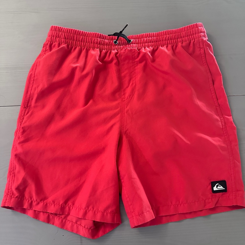 Quicksilver Boys XL Swim Shorts Red